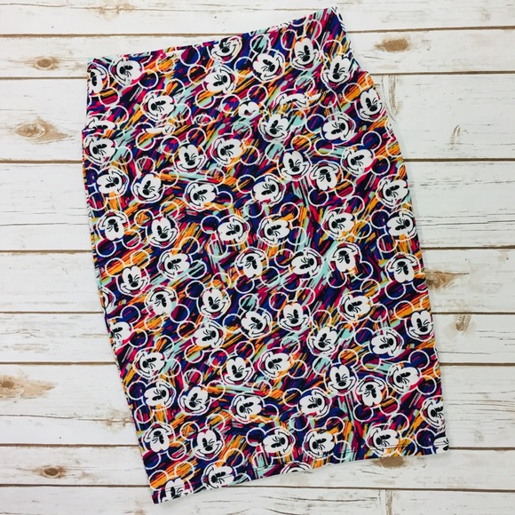 LuLaRoe Dresses & Skirts - LuLaRoe Cassie Disney Multicolor Mickey SZ S (6-8)